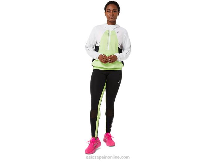 mallas lite-show mujer Asics 4L683484 rendimiento negro/verde lima