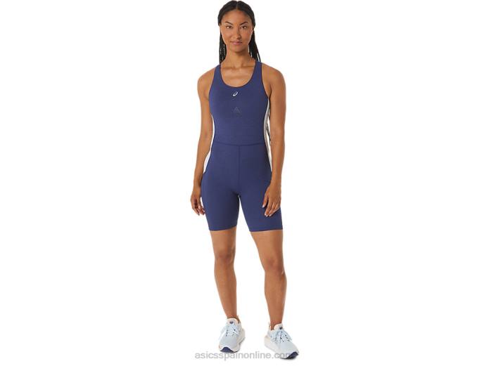 mono nagino run mujer Asics 4L682246 azul índigo jaspeado/cielo