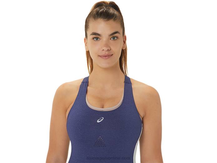 mono nagino run mujer Asics 4L682246 azul índigo jaspeado/cielo