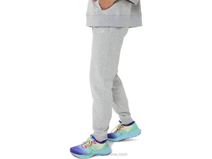 Jogger de polar Sunday para mujer Asics 4L683305 brezo gris claro