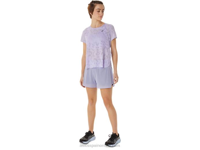 Pantalón corto ventilado 2-n-1 para mujer de 3,5 pulgadas Asics 4L683030 vapor/sombra nocturna