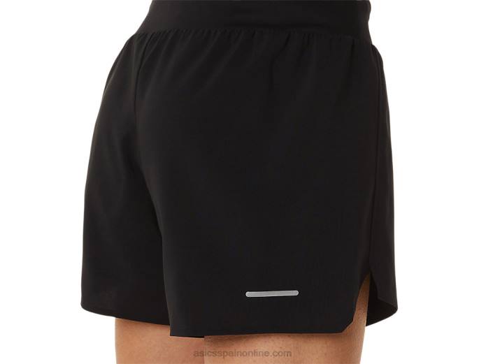 camino de las mujeres 5.5in corto Asics 4L682986 rendimiento negro