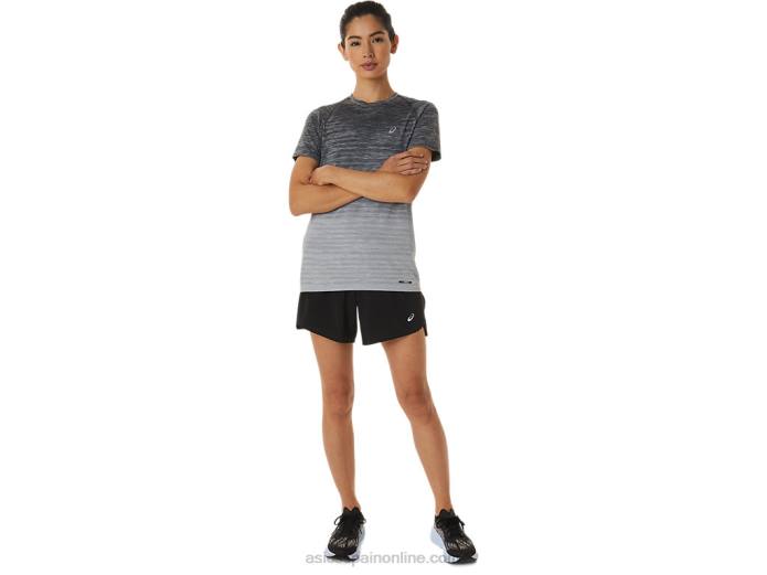 camino de las mujeres 5.5in corto Asics 4L682986 rendimiento negro