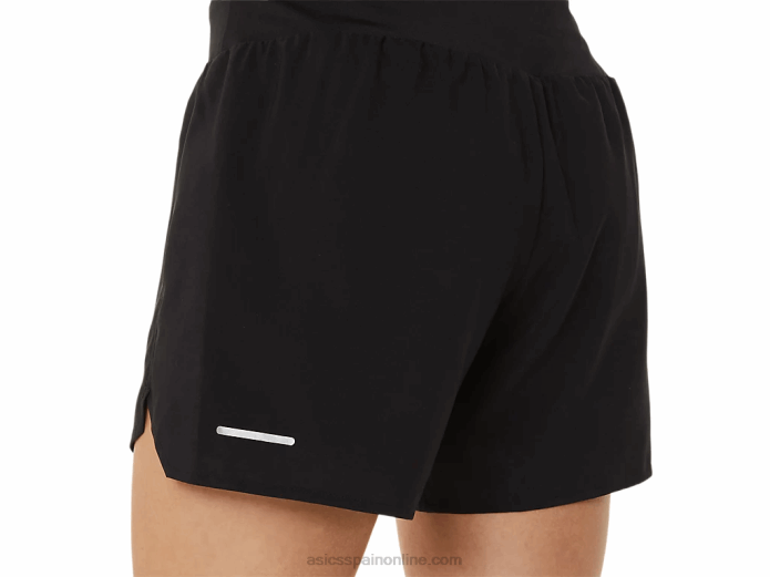 carretera mujer 2-n-1 5.5in corto Asics 4L683002 rendimiento negro