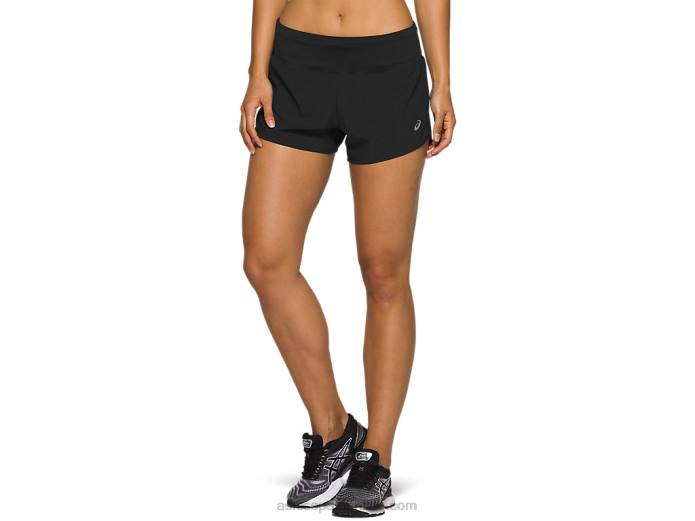 carretera mujer 3.5in corto Asics 4L682992 rendimiento negro