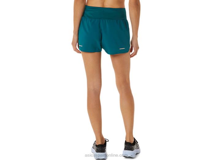 carretera mujer 3.5in corto Asics 4L683015 pino terciopelo