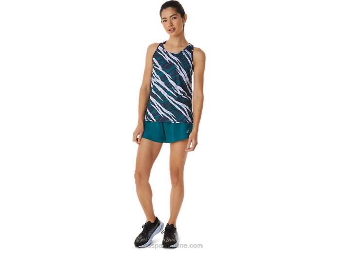 carretera mujer 3.5in corto Asics 4L683015 pino terciopelo