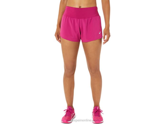 carretera mujer 3.5in corto Asics 4L683448 rojo fucsia
