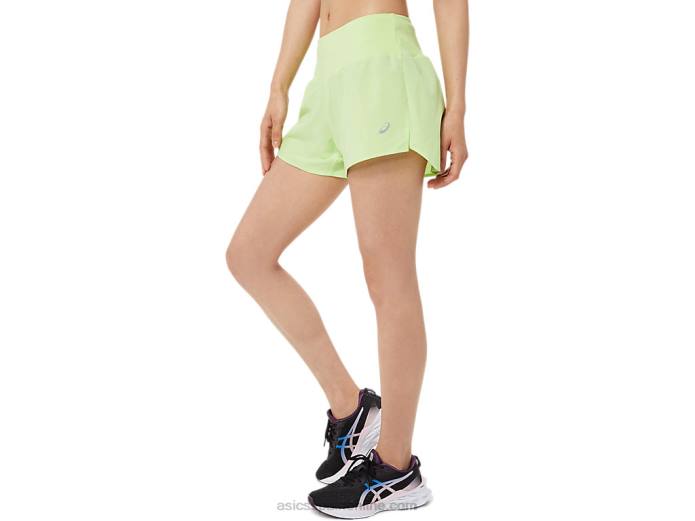 carretera mujer 3.5in corto Asics 4L683462 verde lima