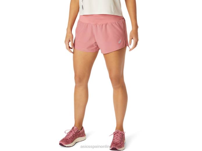 carretera mujer 3.5in corto Asics 4L683814 rosa ahumado