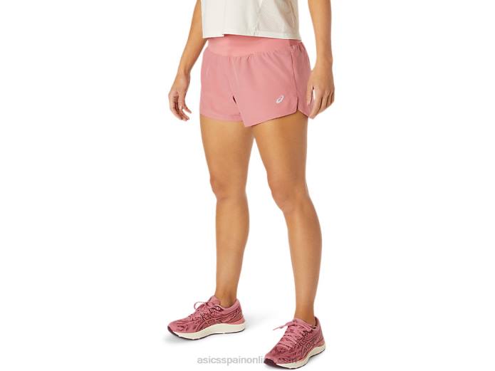 carretera mujer 3.5in corto Asics 4L683814 rosa ahumado