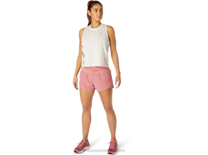 carretera mujer 3.5in corto Asics 4L683814 rosa ahumado