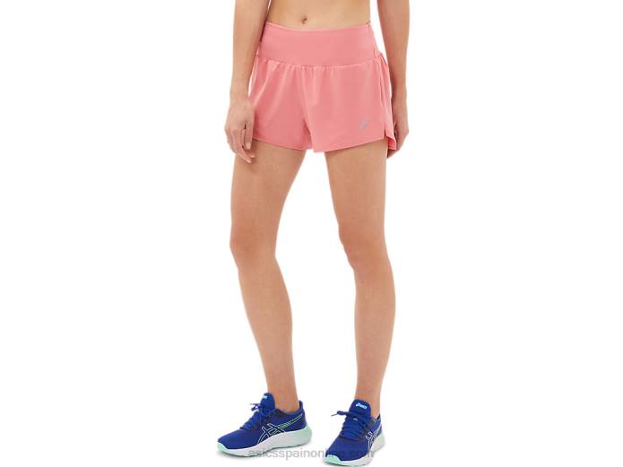 carretera mujer 3.5in corto Asics 4L683972 pétalo de durazno