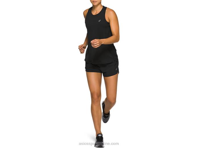 carretera mujer 3.5in corto Asics 4L684135 rendimiento negro