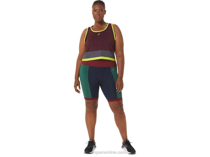 la nueva motociclista fuerte reutilizada para mujer Asics 4L683368 azul marino/cardenal/bosque