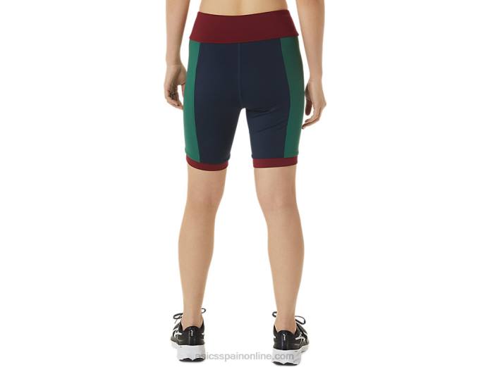 la nueva motociclista fuerte reutilizada para mujer Asics 4L683368 azul marino/cardenal/bosque