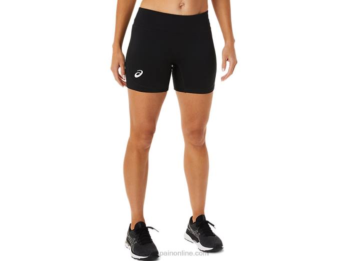 pantalón corto de compresión de 5 pulgadas de circuito para mujer Asics 4L682358 rendimiento negro