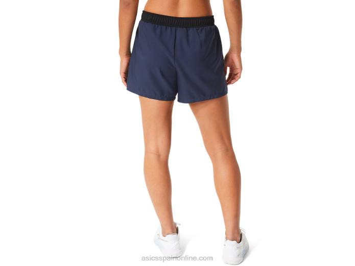 pantalón corto de corte femenino Asics 4L682450 medianoche