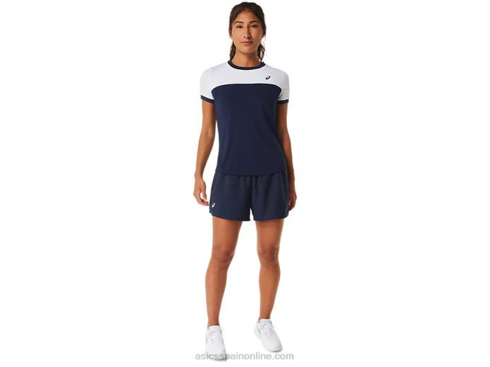 pantalón corto de corte femenino Asics 4L682450 medianoche