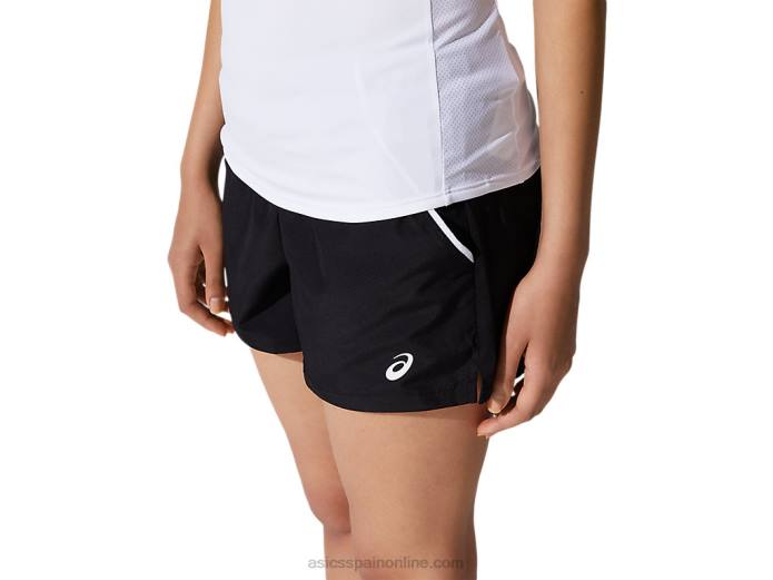 pantalón corto de corte femenino Asics 4L683809 rendimiento negro