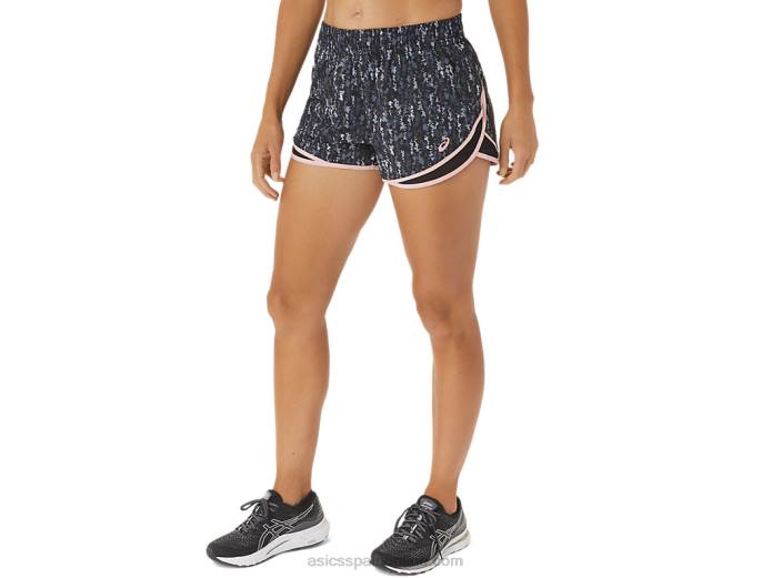 pantalón corto de mujer pr lyte de 2,5 pulgadas Asics 4L683024 Japón cepillado rendimiento negro