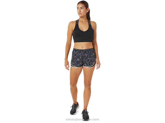pantalón corto de mujer pr lyte de 2,5 pulgadas Asics 4L683024 Japón cepillado rendimiento negro