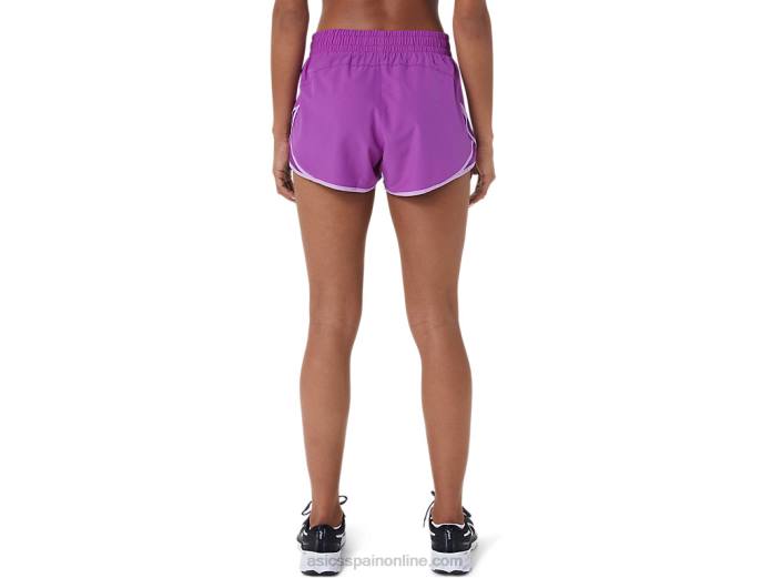 pantalón corto de mujer pr lyte de 2,5 pulgadas Asics 4L683037 orquídea