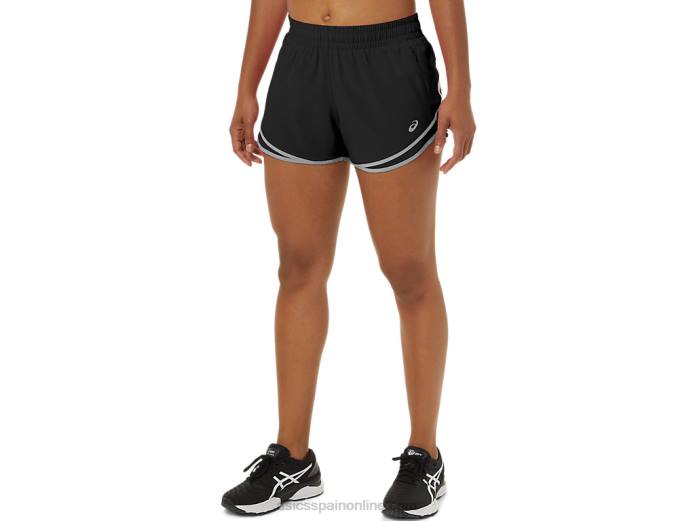 pantalón corto de mujer pr lyte de 2,5 pulgadas Asics 4L683725 rendimiento negro/hoja de roca