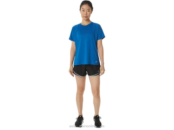 pantalón corto de mujer pr lyte de 2,5 pulgadas Asics 4L683725 rendimiento negro/hoja de roca