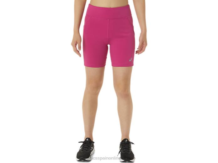pantalón corto de punto de 7 pulgadas para mujer Asics 4L683376 rojo fucsia