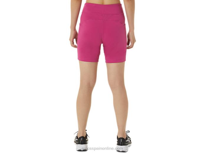 pantalón corto de punto de 7 pulgadas para mujer Asics 4L683376 rojo fucsia