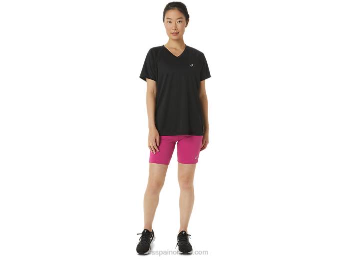 pantalón corto de punto de 7 pulgadas para mujer Asics 4L683376 rojo fucsia
