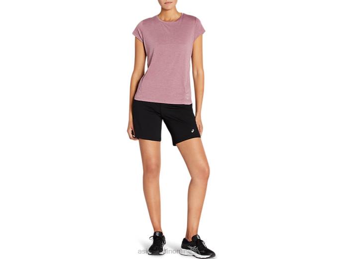 pantalón corto de punto de 7 pulgadas para mujer Asics 4L684161 rendimiento negro