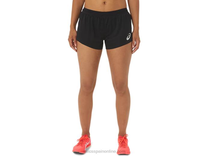pantalón corto de punto ligero actibreeze para mujer Asics 4L682345 rendimiento negro