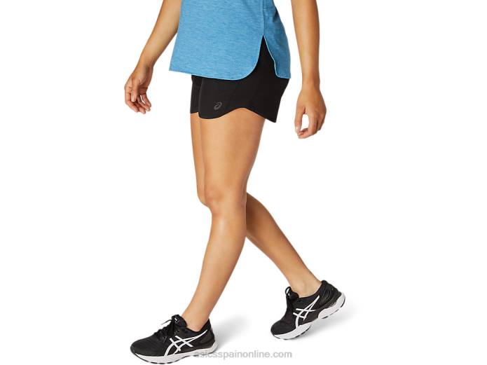pantalón corto de running de 4 pulgadas Lyte Speed ​​para mujer Asics 4L684099 rendimiento negro