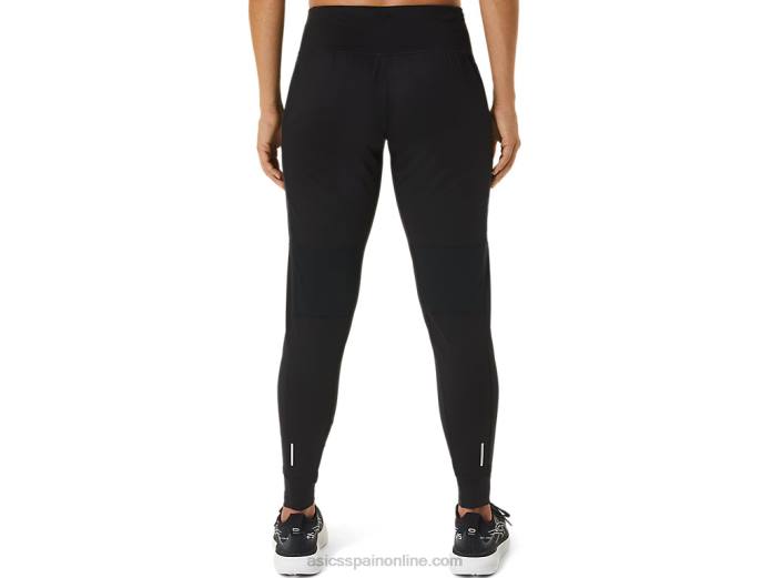 pantalón de carrera mujer Asics 4L682504 rendimiento negro