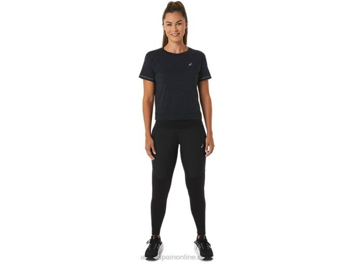 pantalón de carrera mujer Asics 4L682504 rendimiento negro