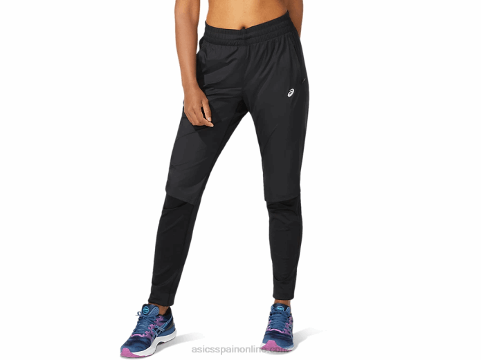 pantalón de carrera mujer Asics 4L684049 rendimiento negro