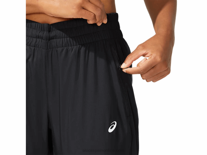 pantalón de carrera mujer Asics 4L684049 rendimiento negro