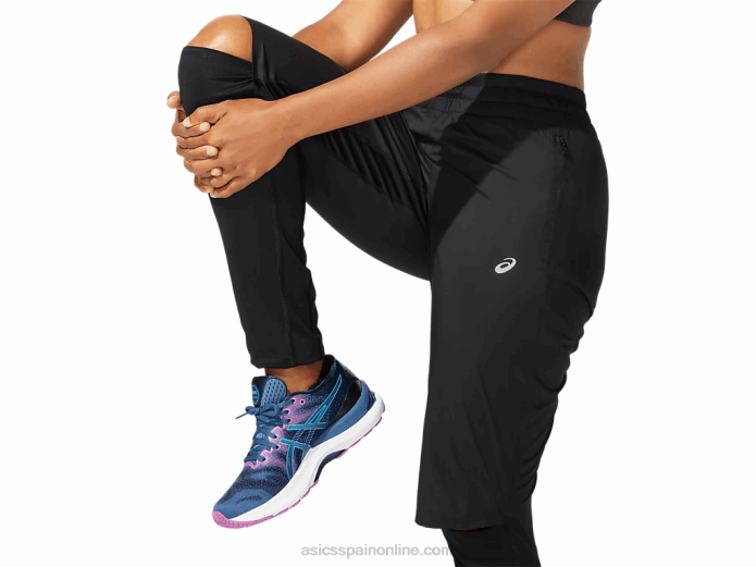 pantalón de carrera mujer Asics 4L684049 rendimiento negro