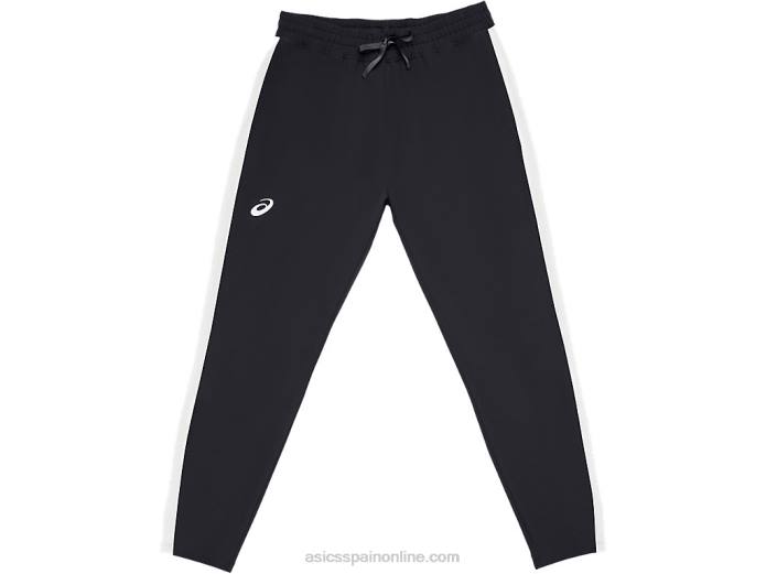 pantalón de chándal tejido para mujer Asics 4L684170 equipo negro/equipo blanco