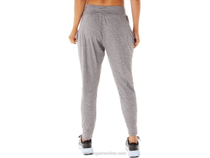 pantalón de punto elástico suave para mujer Asics 4L682903 humo sombra brezo