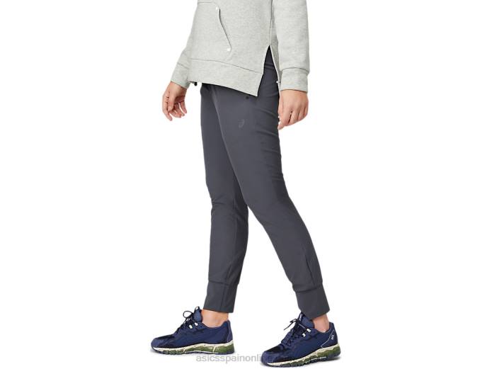 pantalón tapered stretch mujer Asics 4L683640 portador gris