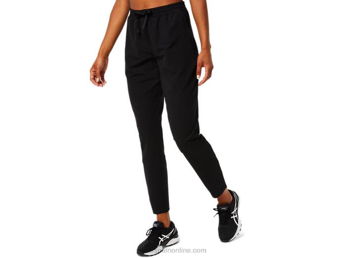 pantalón tapered tejido mujer Asics 4L683769 rendimiento negro