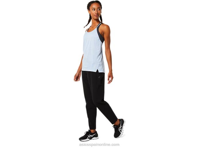 pantalón tapered tejido mujer Asics 4L683769 rendimiento negro