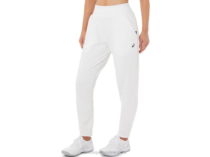 pantalón tenis mujer Asics 4L683275 blanco brillante/negro