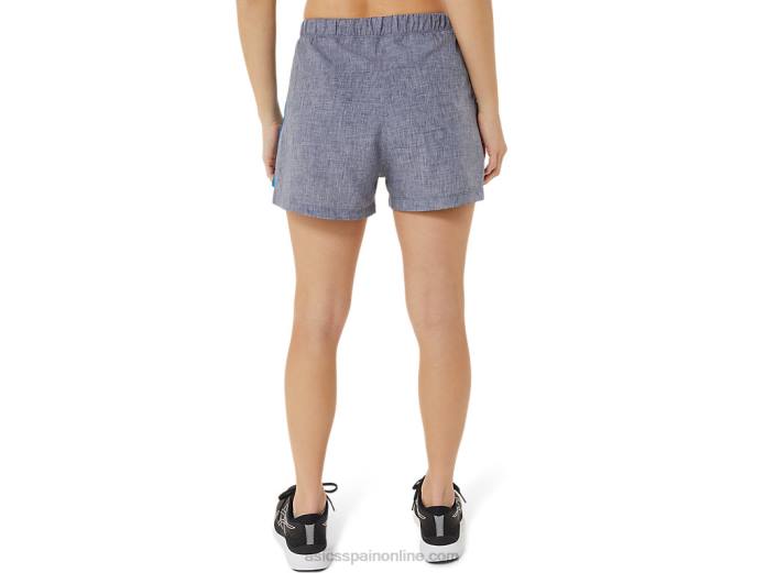 pantalones cortos de 3 pulgadas para mujer Asics 4L682947 unidad de brezo/lago