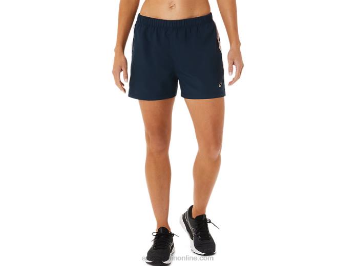 pantalones cortos de 3 pulgadas para mujer Asics 4L683339 azul francés/rosa apenas