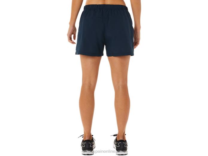 pantalones cortos de 3 pulgadas para mujer Asics 4L683339 azul francés/rosa apenas