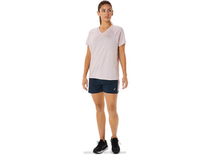 pantalones cortos de 3 pulgadas para mujer Asics 4L683339 azul francés/rosa apenas
